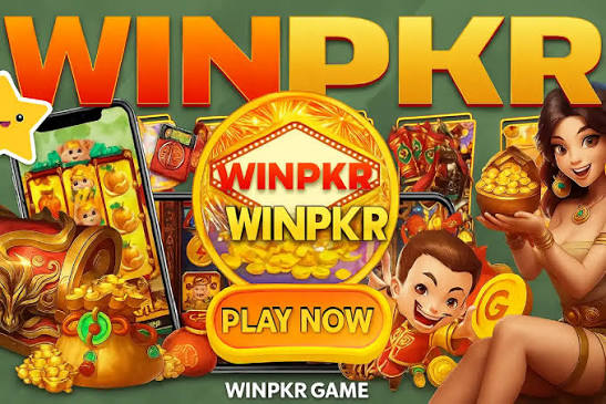 WinPKR app home screen preview showing games and wallet balance